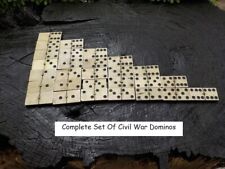 Old Rare Vintage Antique Civil War Relic Domino Game Pieces Extremely Rare (28) picture