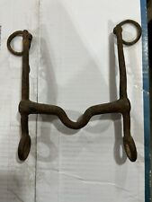 vintage WW1 US Cavalry Horse #3 Bit  1909 barn find as found marked picture