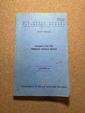 US Air Force Book for Vehicle Wheel Driver 1965 picture