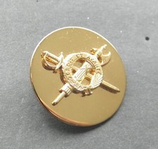 ARMY OFFICE OF INSPECTOR GENERAL GOLD COLORED LAPEL HAT PIN BADGE 1 INCH