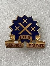 US Army Unit Crest 13th Sustainment Command Motto: SERVICE TO THE SOLDIER Pin picture