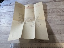 ORIGINAL WWI US 10/18 RED CROSS LETTER TO WIFE OF AEF OFFICER SHELL SHOCK CASE