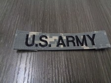 US ARMY COMBAT ID TAPE ACU DESERT  PATCH GREY HOOK STYLE PATCH NEW