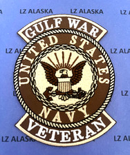 US NAVY GULF WAR VETERAN TAN PATCH DESERT STORM