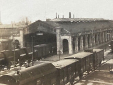RARE VIEW   WW1 ERA VIERZON FRANCE LA GARE TRAIN STATION 1918 PHOTO picture