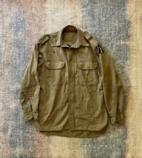 WW2 US Army Fatigue Wool Shirt 1940's 77th Division Sustainment Brigade Liberty picture