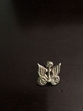 K5) Vintage Cold War Soviet Union Warsaw Pact Army Transportation Collar Pin picture