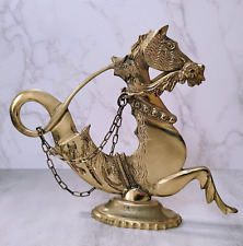 SETAF Military Gondola Boat Seahorse Hippocampus Brass Venetian Vintage Oar Lock picture