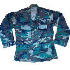 US Army BDU Shirt Top Woodland Camo MEDIUM REGULAR Coat Combat Hot Weather Jacke picture