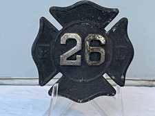 Fire Department Maltese Cross Emblem Badge F.D. 26 Firefighter Militaria