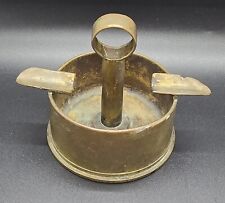 Rare Brass Trench Art Ashtray Shell Art ATE 26 L 40X Military War Art  picture