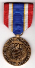 Original New Jersey Homeland Security Service Medal National Guard Defending US