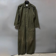 Vintage 80s Dutch Military Coverall Ministry of Defence Olive Green Size 50 M
