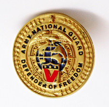 Army National Guard Pin Defender of Freedom Total Victory V Emblem Badge