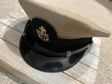 Vintage Bancroft Zephyr US Navy Military Hat Cap Beige Size Unknown picture