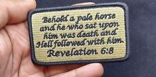 Bastion Bible Verse Morale Patch for Clothing Jacket Hat Vest Quote Revelation 6 picture