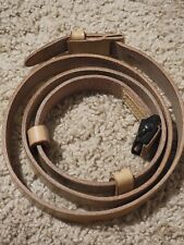 WWII GERMAN K98 98K RIFLE LEATHER  SLING Light Brown Reproduction No Markings  picture