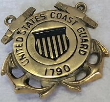 United States Coast Guard Belt BUCKLE Brass 1790 Anchors picture