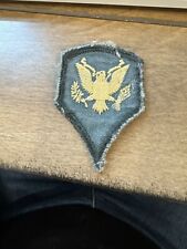 Vintage US Army Specialist Rank Patch- Green with GOLD Eagle - Vietnam. No Reser picture
