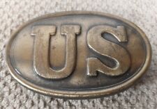CIVIL WAR US UNION ENLISTED FIELD BELT OVAL BUCKLE- US MARKED picture