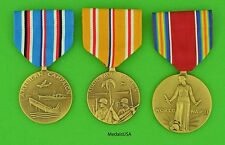 3 WWII US Medal set - American & Asiatic Pacific Theater Service - WW2 Campaign  picture