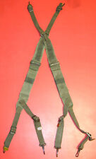 US WW2 Original M1944/1945 Field Pack Combat Cartridge Belt Suspenders (one set) picture