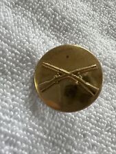 Military Pin~Metal~WW II Crossed Rifles   With Out Backings. picture