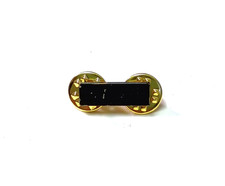 Single US Navy Lieutenant Junior Grade O-2 LTJG Rank Insignia Collar Device Pin