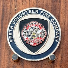 Perth Volunteer Fire Company Station 12 Double Sided Challenge Coin  W#34