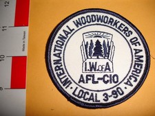 Vintage Labor Union Patch Woodworkers of America