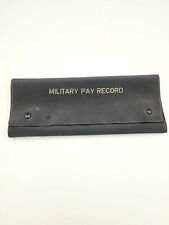 Vintage Military Pay Record Case Holder Vintage Army Memorabilia  picture