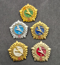 Set of Vintage Soviet badges "Ready for labor and defense of the USSR" 5 pcs.