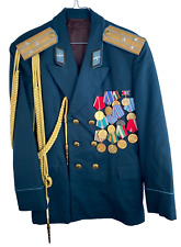 Vintage Soviet USSR Air Force Military Officer Uniform with Pants and Jacket picture