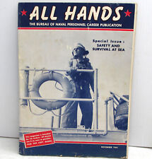 November 1964 Navy Military All Hands Magazine Safety Survival Sea Special Issue picture