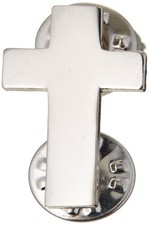 PIN-Army Chaplains Cross P14099 Silver 1'' Military Badge Pin