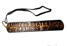 Vintage United States Marine leather wristlet keychain 7x1 1/2 picture