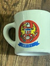 Vintage US Naval Air VT-22 Golden Eagles Ceramic Coffee Mug Cup Navy Militaria picture