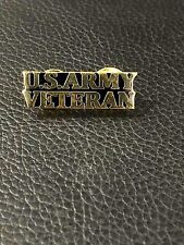 US ARMY Veteran Script Pin military pin hat pin american veteran pin picture