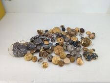 Military Buttons Gold Tone Silver Tone Lot Of Vintage Militaria Buttons WWII EE picture