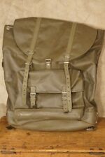 Vintage 1980's Swiss Waterproof Leather Rubberized Backpack Rucksack picture