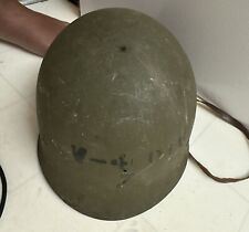 WW2 M1 Helmet With Liner Navy Follow Me Officer Stripe Field Helmet picture