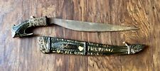 WW2 Trench Art Soldiers Souvenir Phillipino Knife  picture