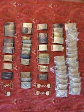 Civil War buckles, reproduction, solid brass cast, Union and Confederate picture