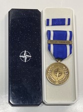 Balkan Wars (NATO) Former Yugoslavia Medal w/Yugoslavia & Ribbon Bar + Case
