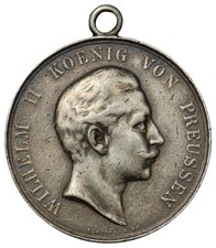 Prussia German Empire Silver Medal Best Rifleman Wilhelm II Shooting Award 29.5g