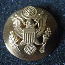 Vintage Military Eagle Insignia Brass Badge Military Hat Pin with Screw Back picture