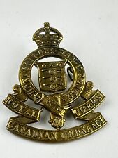 ROYAL CANADIAN ORDNANCE CORPS GENUINE CAP BADGE Available Worldwide picture