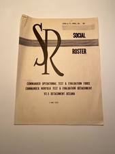 US Navy VX-5 Test & Evaluation Force Norfolk VA Detachment Oceana 1970 Roster