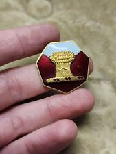 WWII US Army 34th Division Medical Detachment DUI Crest Pin picture