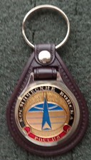 RUSSIAN DOG TAG PENDANT MEDAL faux  leather keychain   SPACE TROOPS